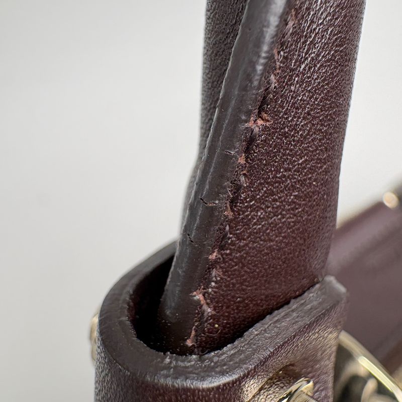 Gucci Guccissima Shoulder Bag Guccissima Leather Dark Brown