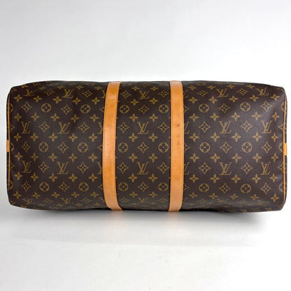 Louis Vuitton Keepall Bandouliere 55 Boston Bag Monogram Brown