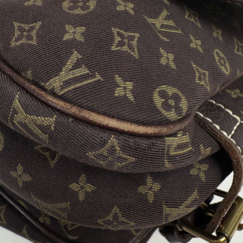 Louis Vuitton Saumur 30 Crossbody Shoulder Bag Monogram Mini Lin Ebene