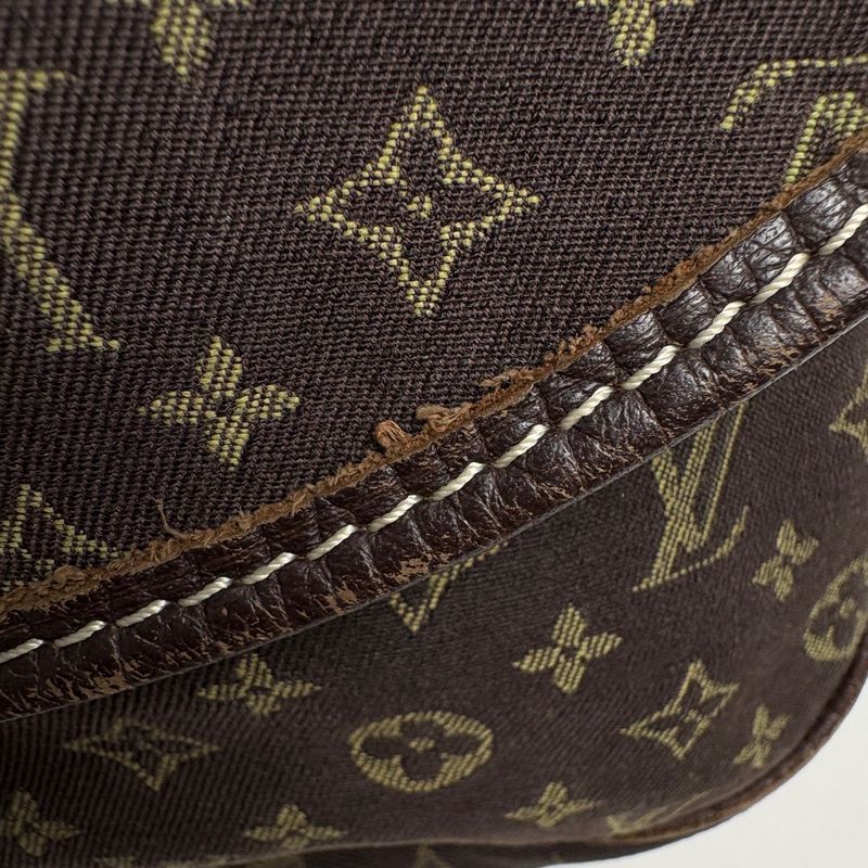 Louis Vuitton Saumur 30 Crossbody Shoulder Bag Monogram Mini Lin Ebene