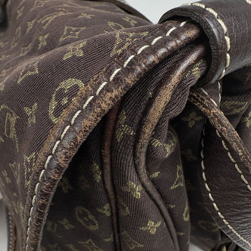 Louis Vuitton Saumur 30 Crossbody Shoulder Bag Monogram Mini Lin Ebene