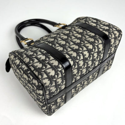 Dior Trotter Pattern Handbag Black White