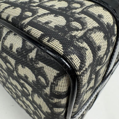 Dior Trotter Pattern Handbag Black White