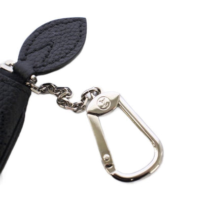 Louis Vuitton Pochette Cles Black Mahina Coin Case Noir KH