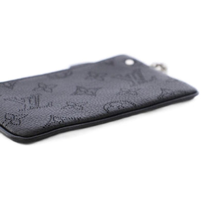Louis Vuitton Pochette Cles Black Mahina Coin Case Noir KH