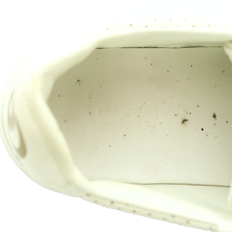 Gucci GG Embossed Leather Sneakers Shoes 36 23.0 cm White