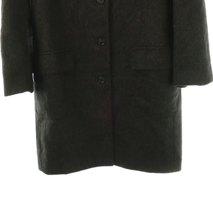 Dolce & Gabbana D&g Alpaca Coat Outer Long Fur 44 Charcoal Brown DO