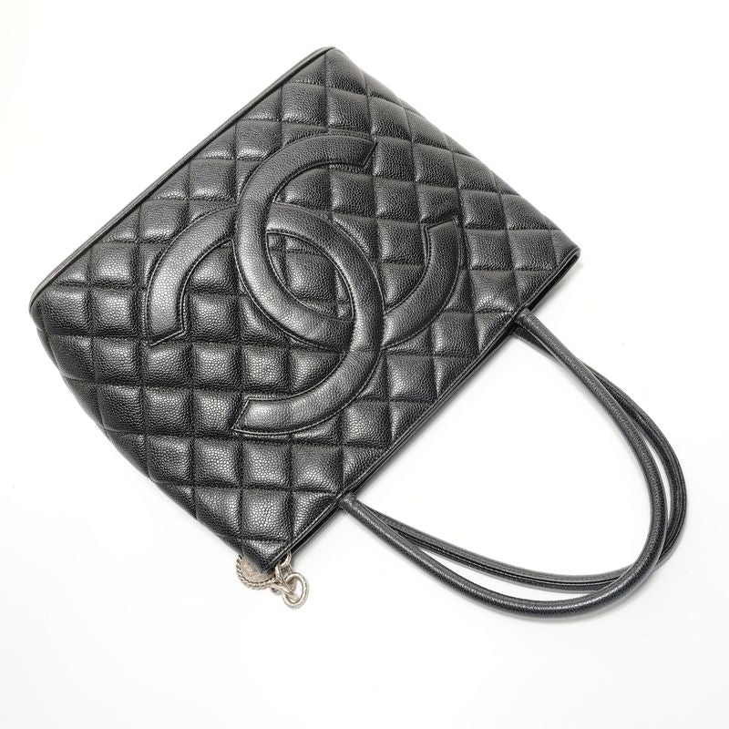 Chanel Tote Number 7 Medallion Caviar Leather