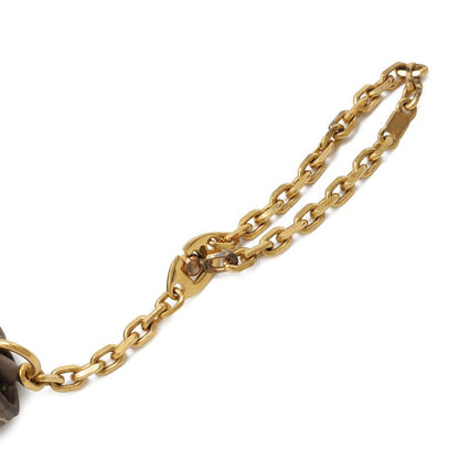 Hermes Dogon Key Case Coin Purse Card with Chain Taurillon Clemence Etoupe Gold