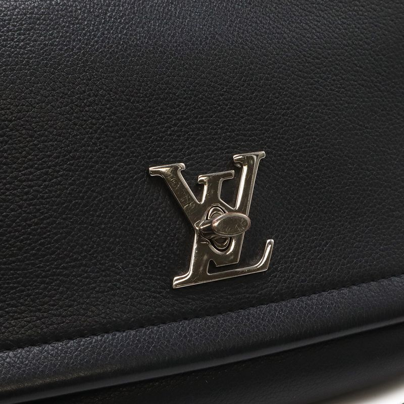 Louis Vuitton Lockme II 2 BB Chain Shoulder Bag 2-Way Noir Black