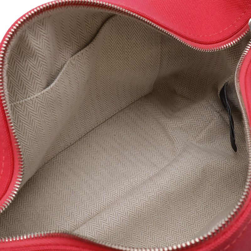 Hermes Bride-a-Brac PM Bath Pouch Cosmetic Handbag Canvas Hibiscus Pink