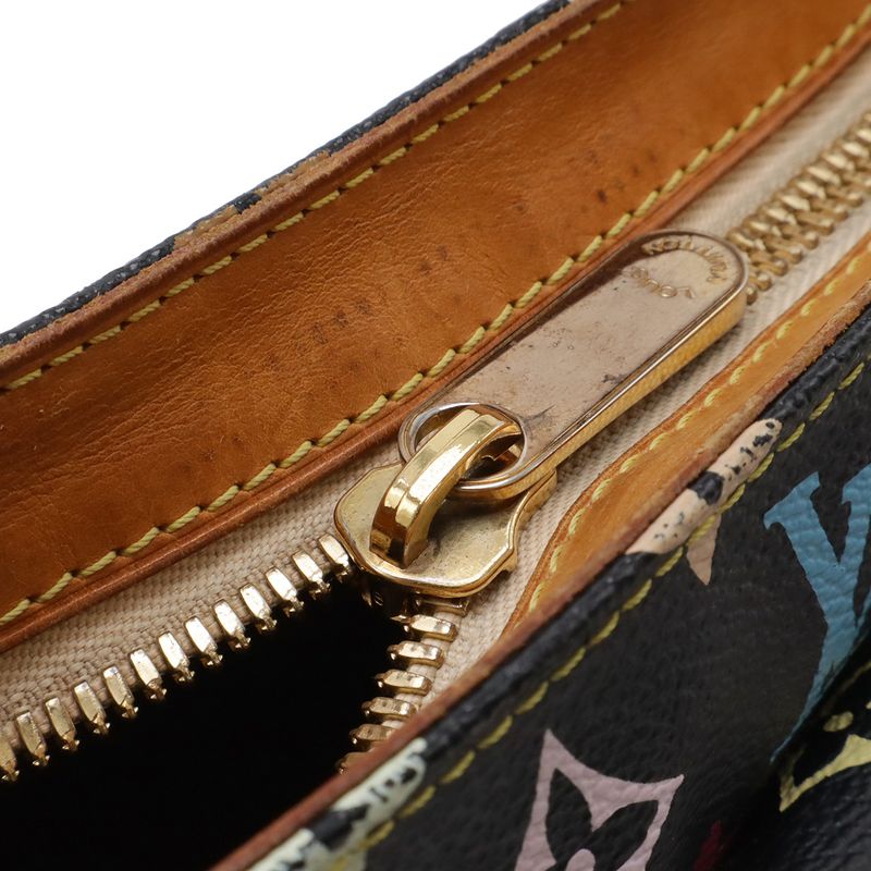 Louis Vuitton Monogram Multicolor Lodge GM Shoulder Bag Crossbody Noir Black