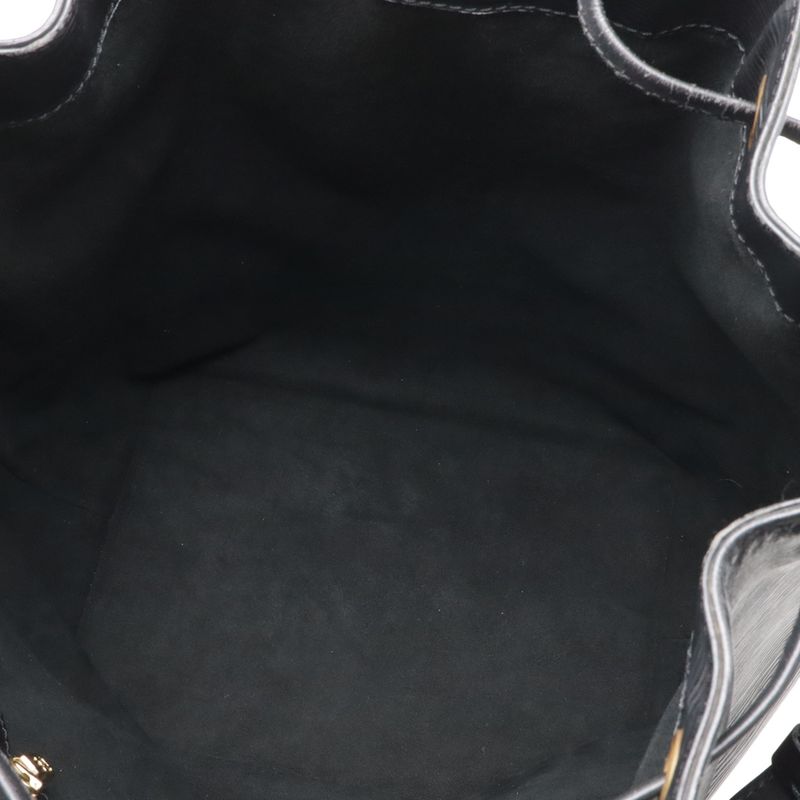 Louis Vuitton Epi Noe Shoulder Bag Drawstring Noir Black Gold