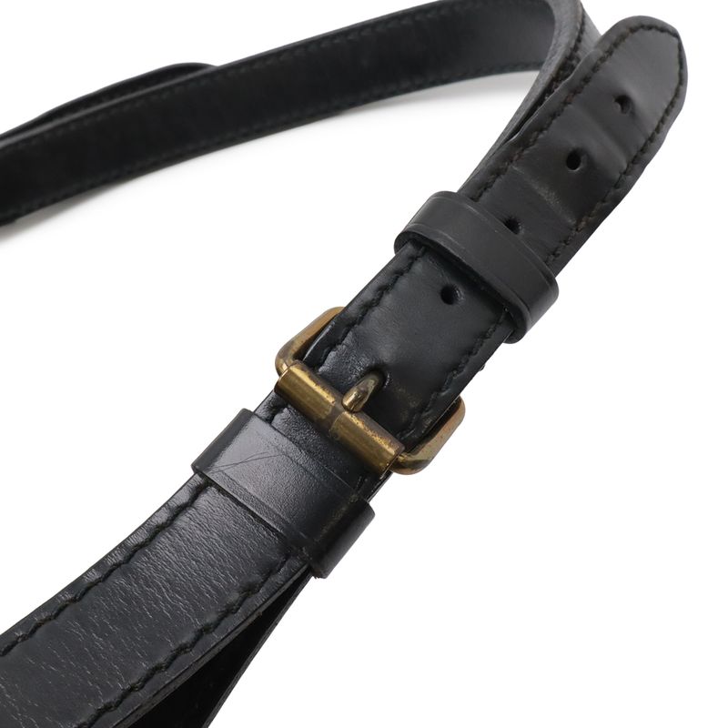 Louis Vuitton Epi Noe Shoulder Bag Drawstring Noir Black Gold