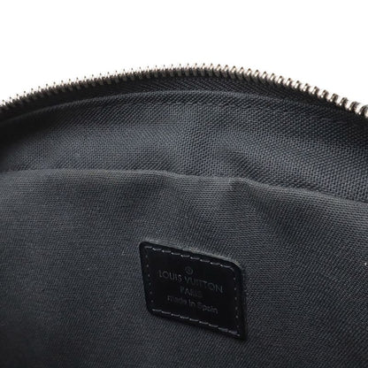 Louis Vuitton Taiga Clutch Handbag Leather Ardoise Black