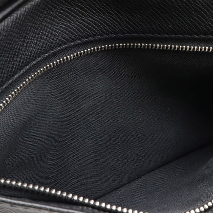 Louis Vuitton Taiga Clutch Handbag Leather Ardoise Black