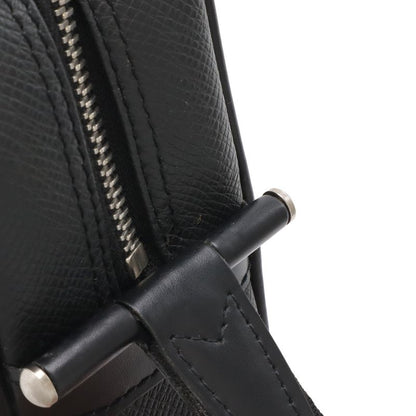 Louis Vuitton Taiga Clutch Handbag Leather Ardoise Black