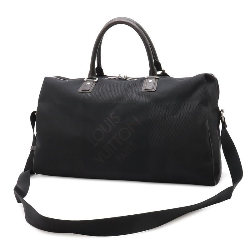 Louis Vuitton Damier Geant Albatross Boston Bag Travel 2-Way Noir Black
