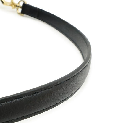 Gucci Adidas Collaboration Horsebit Shoulder Bag 2-Way Clutch Leather Black