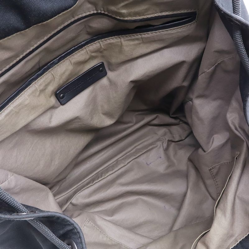 Bottega Veneta Intrecciato Backpack Nylon Leather Black