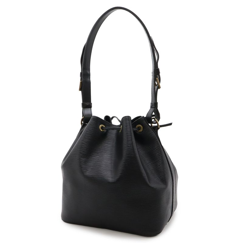 Louis Vuitton Epi Petit Noe Shoulder Bag Drawstring Noir Black