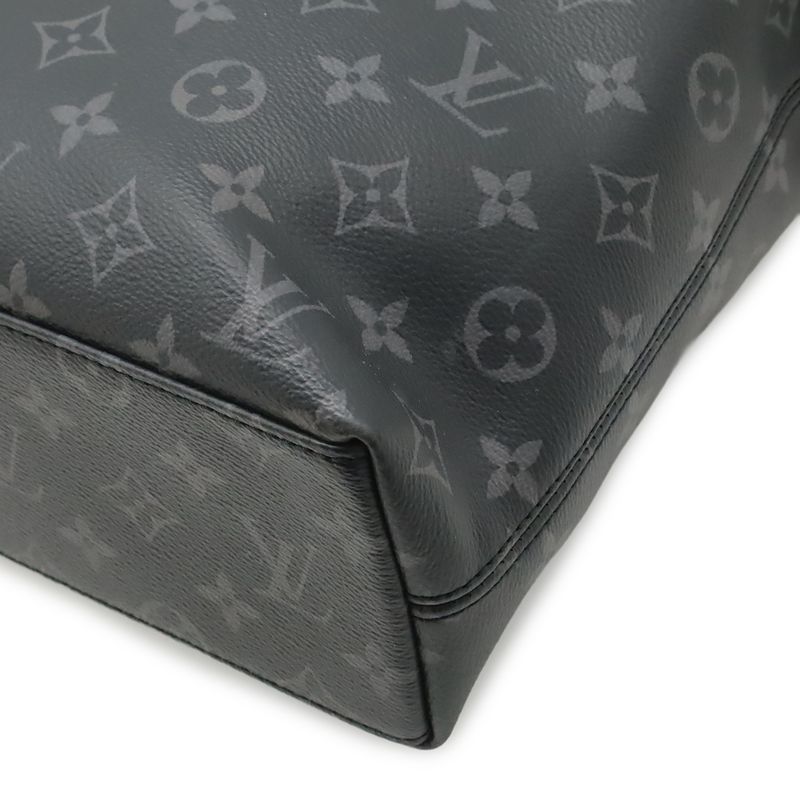 Louis Vuitton Monogram Eclipse Briefcase Explorer Business Document Purse 2-Way