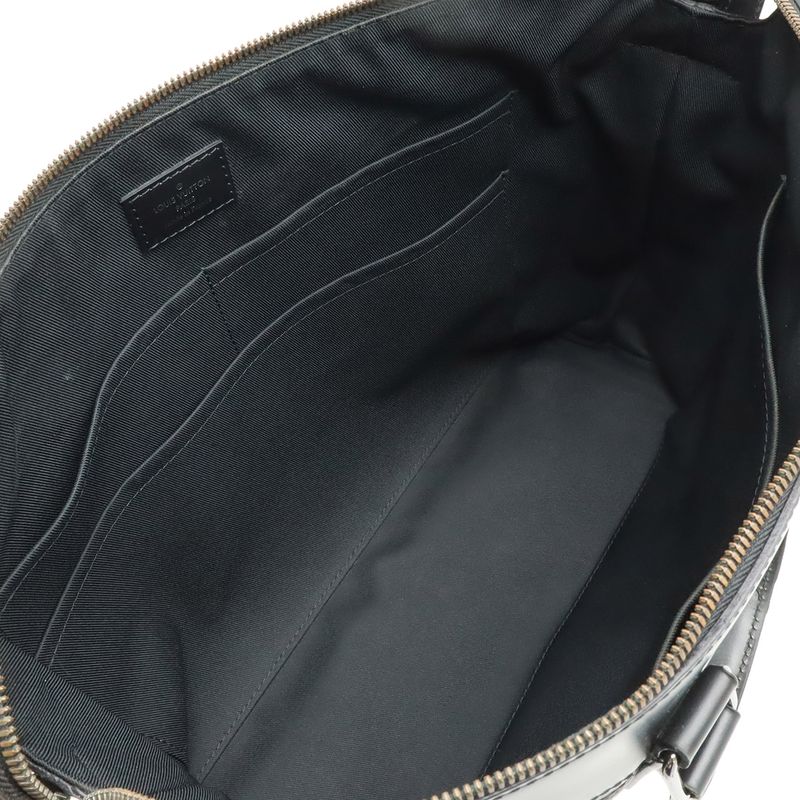 Louis Vuitton Monogram Eclipse Briefcase Explorer Business Document Purse 2-Way