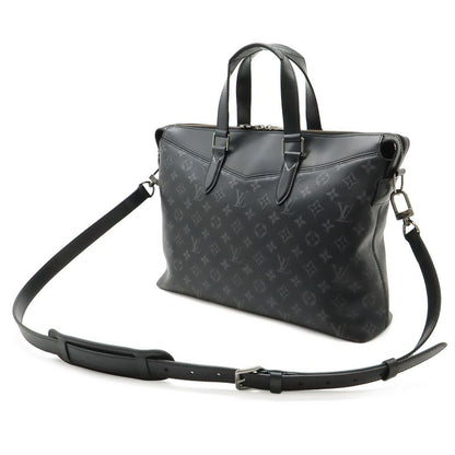 Louis Vuitton Monogram Eclipse Briefcase Explorer Business Document Purse 2-Way