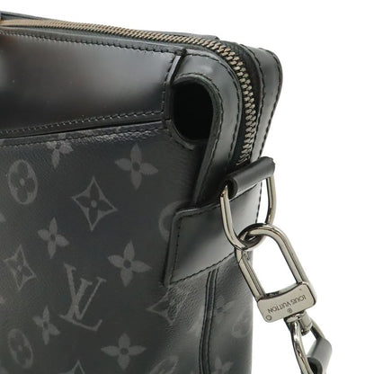 Louis Vuitton Monogram Eclipse Briefcase Explorer Business Document Purse 2-Way