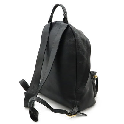 Balenciaga City Backpack Leather Black Gold Mirror