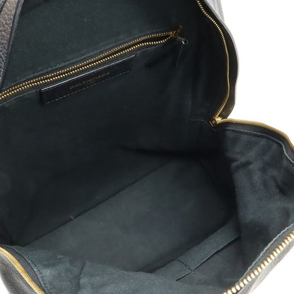 Balenciaga City Backpack Leather Black Gold Mirror