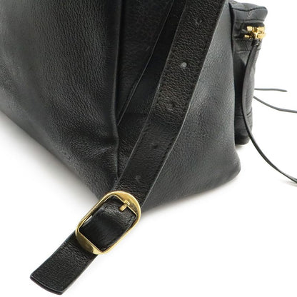 Balenciaga City Backpack Leather Black Gold Mirror