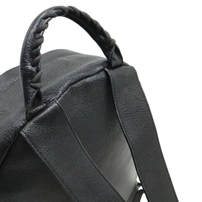 Balenciaga City Backpack Leather Black Gold Mirror