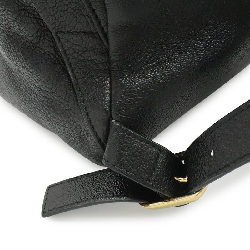 Balenciaga City Backpack Leather Black Gold Mirror