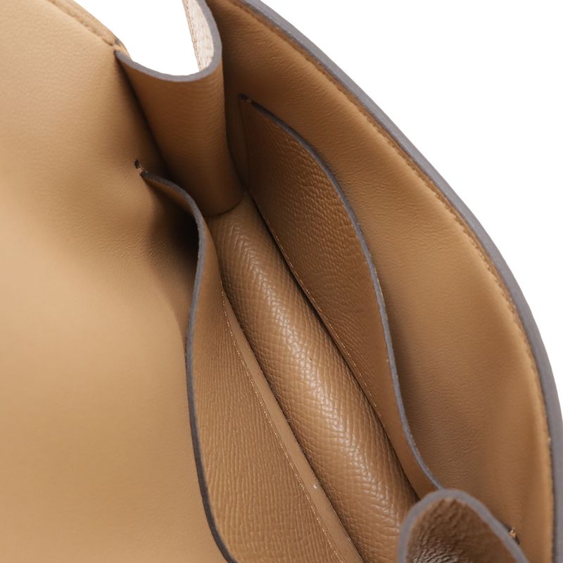 Hermes Constance Slim Bifold Wallet Veau Epsom Chai Beige Brown Coin Case