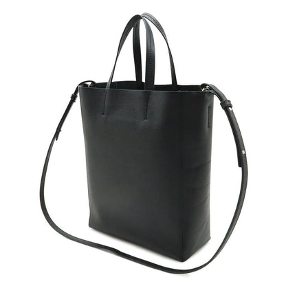 Celine Vertical Cabas Small Tote 2-Way Shoulder Bag Crossbody Leather Black