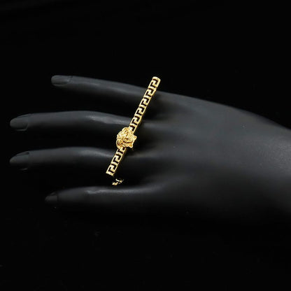 Versace Medusa Greca Double Ring Gold Plated