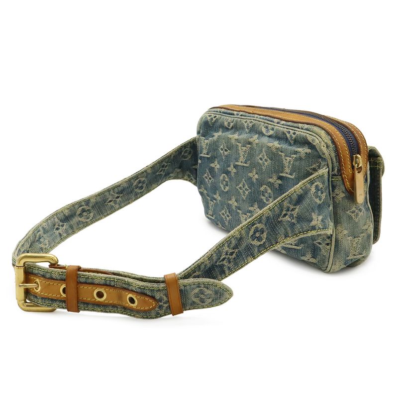 Louis Vuitton Monogram Denim Bum Bag Blue