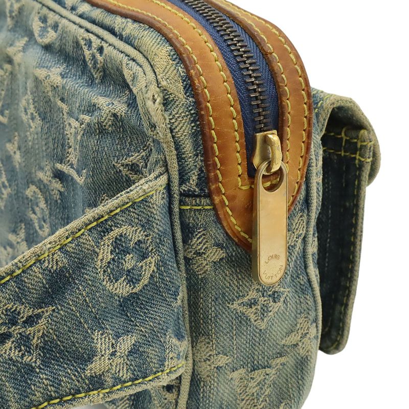 Louis Vuitton Monogram Denim Bum Bag Blue