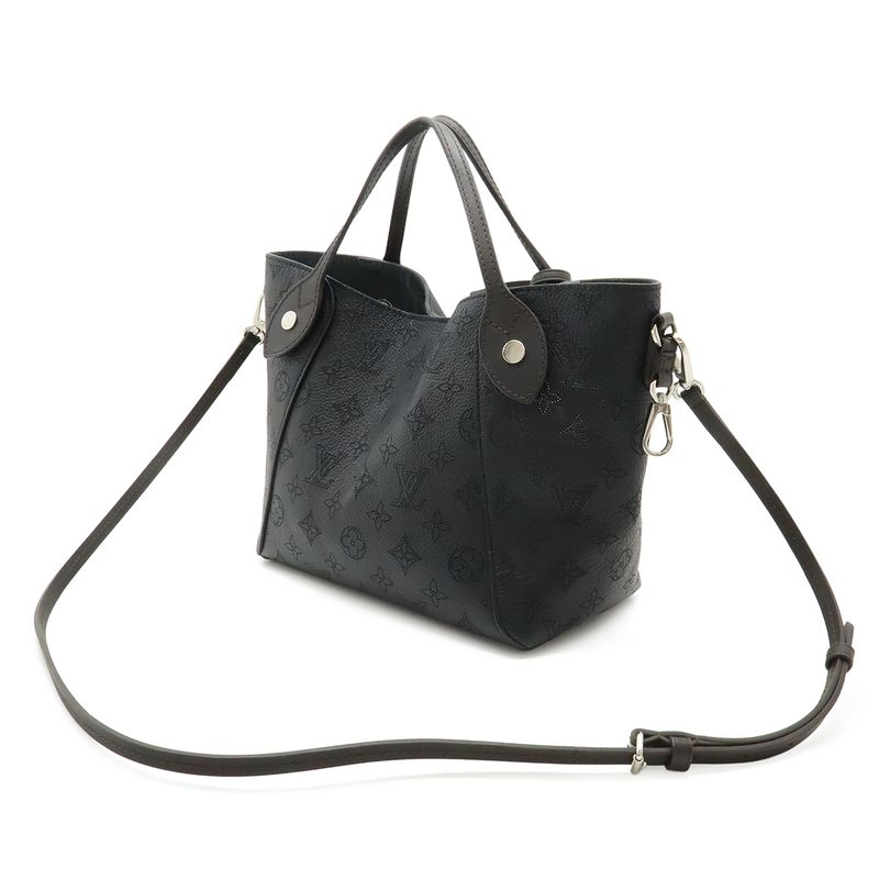 Louis Vuitton Monogram Mahina Hina PM 2-Way Shoulder Bag Leather Noir Black