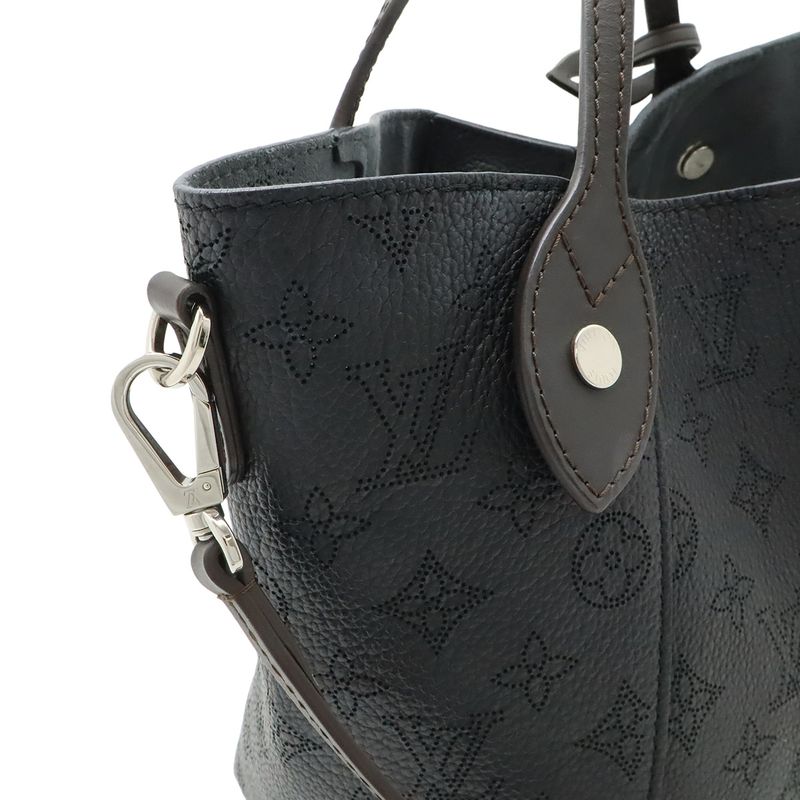 Louis Vuitton Monogram Mahina Hina PM 2-Way Shoulder Bag Leather Noir Black