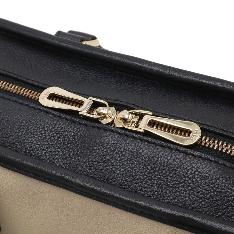 Loewe Amazona 23 Anagram Mini Boston Bag 2-Way Crossbody Leather Grey Black Gold