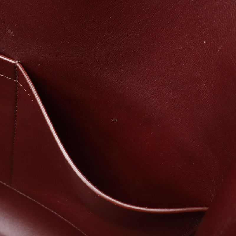 Cartier Must Line Must de Cartier Tote Shoulder Bag Leather Blue with Mirror