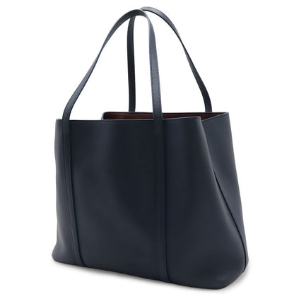 Cartier Must Line Must de Cartier Tote Shoulder Bag Leather Blue with Mirror