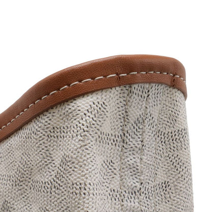Goyard Bella la Tote Shoulder Bag Reversible Leather White Brown