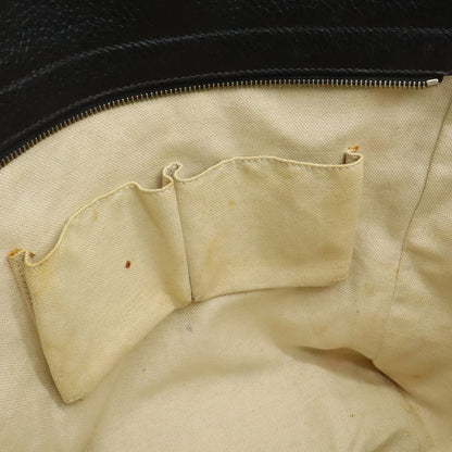 Gucci Swing Tote Shoulder Bag Leather Black