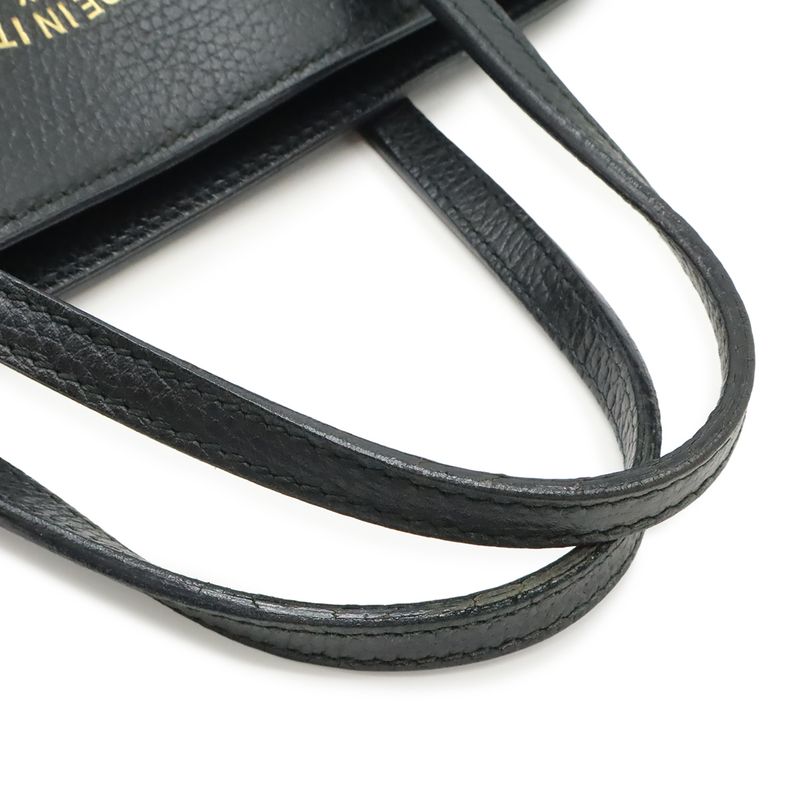 Gucci Swing Tote Shoulder Bag Leather Black