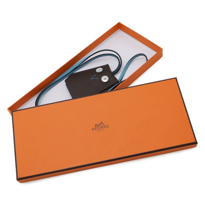 Hermes Petit Ash Eveton Clochette Key Ring Owl Motif Veau Epsom Dark Brown