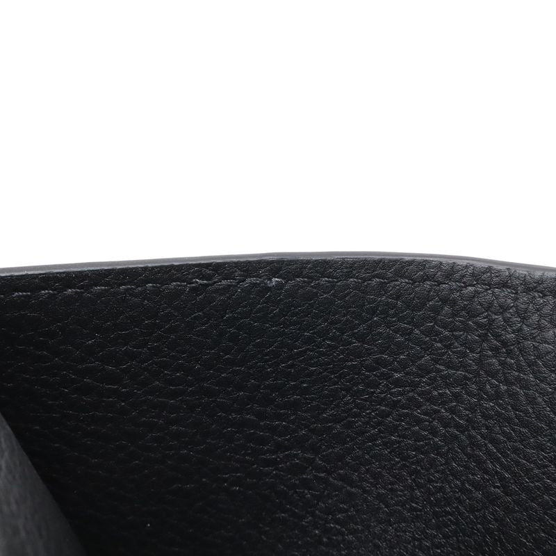 Louis Vuitton Zippy Lockme Logo Zip Around Wallet Calf Leather Noir Black Silver