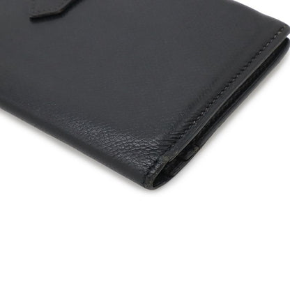 Hermes Bearn Classic Bifold Wallet Veau Epsom Black Silver